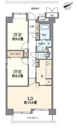 シティウインズ新川崎　間取り