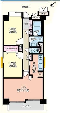 シティウインズ新川崎　間取り